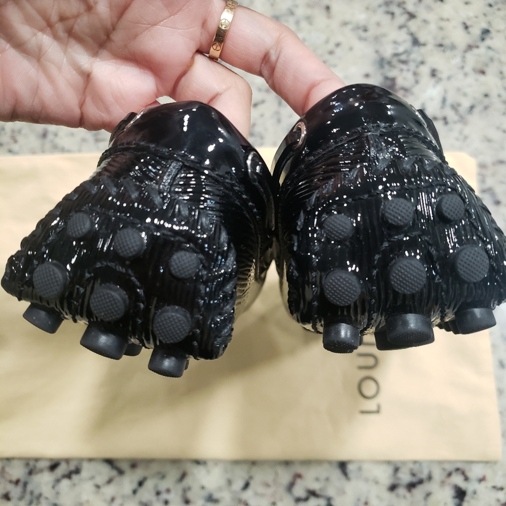 Louis Vuitton  Black Womens Epi-leather drivers size 37.5 - Picture 5 of 11